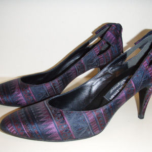 Elegant Vintage Stuart Weitzman Silk Heels